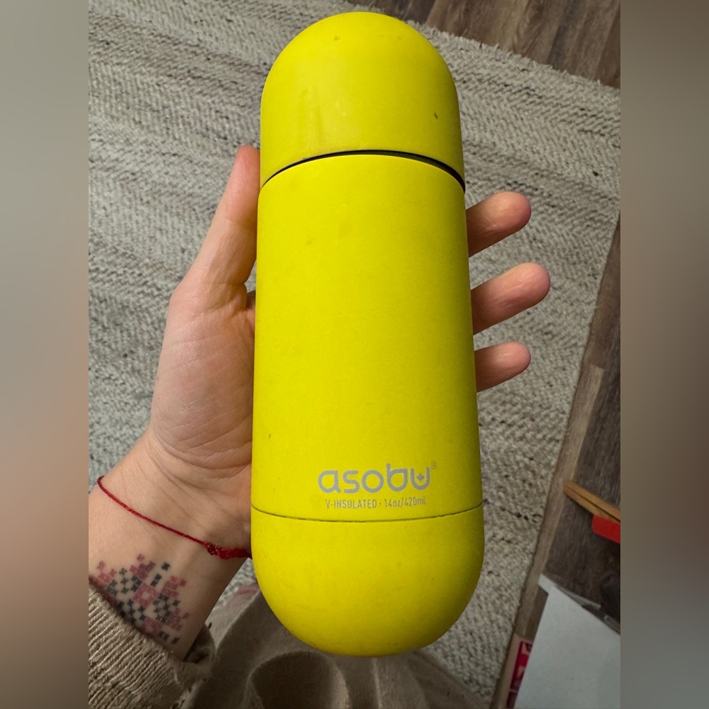 Asobu Bottle Orbit 30oz Yellow Green